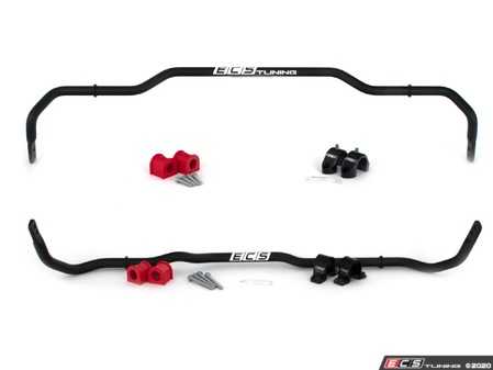 ES#4341884 - 004259LB02 -  MK5/MK6 Adjustable Sway Bar Upgrade Kit - Front (25mm) & Rear (23mm)  - Reduce body roll and enhance handling with our complete front & rear sway bar package - ECS - Audi Volkswagen