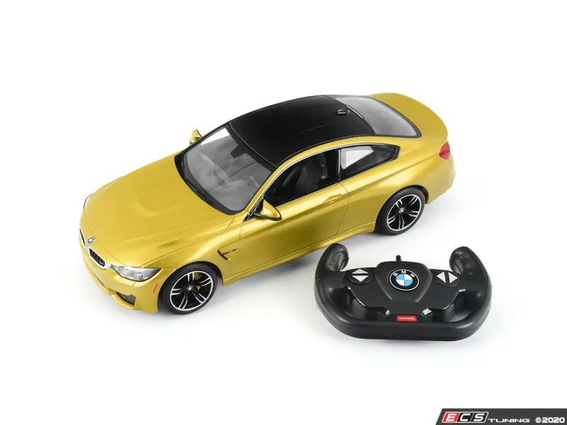 BMW Genuine Miniature Die Cast Car RC M4 Coupé 1:14 Scale Yellow 80442447987 