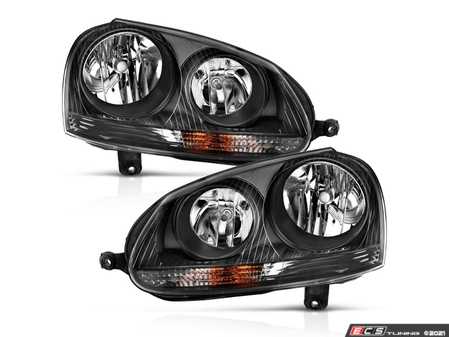 ES#4350572 - 121542 - Halogen Blackout Headlight Set - Plug and play blackout housings for a unique look and improved visibility. Select your favorite bulbs! - Anzo - Volkswagen