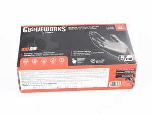 ES#3674426 - GPNB48100 - GlovePlus Black Nitrile Gloves - Keeps hands free of dirt and oil, extra large. - Ammex - Audi BMW Volkswagen Mercedes Benz MINI Porsche