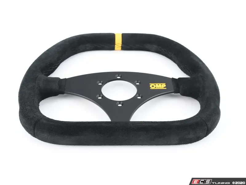 OMP - OD/1985 - Kubic Racing Steering Wheel - Black/Yellow Suede