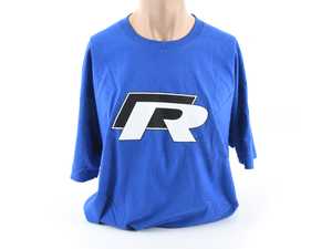 ES#4266641 - DRG003712RYL3X - R T-Shirt - Royal Blue - 3X - Features R logo screen printed on the front and VW logo screen printed on the left sleeve - Genuine Volkswagen Audi - Volkswagen