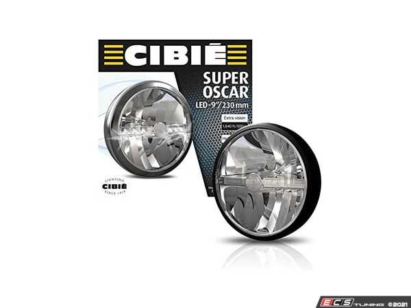 NEW PAIR OF CIBIE SUPER OSCAR 9 BLACK AUXILIARY LIGHT FITS VARIOUS CARS 45308 