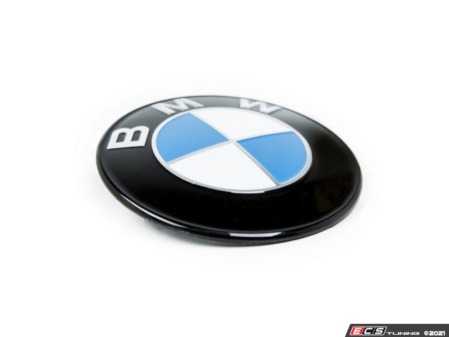 ES#4415693 - IND-BM-TRoundel - Gloss Black Painted Trunk Roundel - BMW Roundel with a Painted Black Edge - Turner Motorsport - BMW