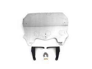 ES#4362471 - 008271la09KT - E70 Overland Skid Plate Kit - Protect your vehicle's oil pan with this 1/4" (6.35mm) thick aluminum skid plate - ECS - BMW