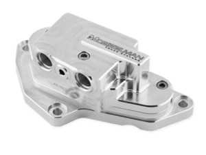 ES#4446093 - OTS55.T85 - Mosselman Billet Oil Thermostat with Hardware - S55 - The MSL thermostat ensures a cooler oil temperature which will result in more stable performance - Mosselman Turbosystems - BMW