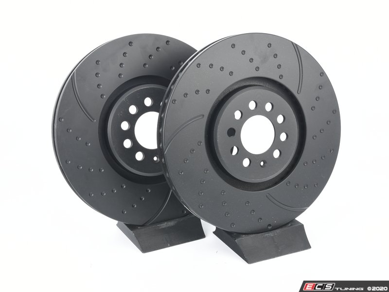 EBC GD1153 Front Slotted And Dimpled Brake Rotors Pair (334x32)