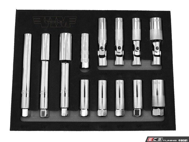 VIM Tools SPM100 13 Piece Spark Plug Socket Master Set