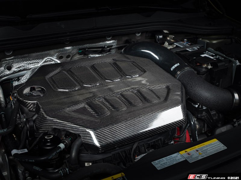 ECS 000509LA02 MK8 GTI/Golf R Carbon Fiber Engine Cover