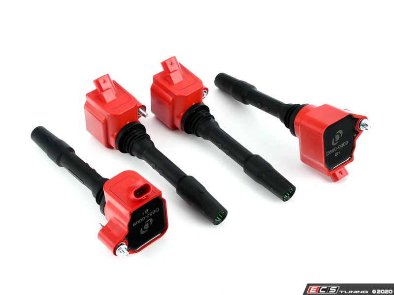 Dinan - D650-0009KT - B-Series Performance Ignition Coil - Red - Set Of ...