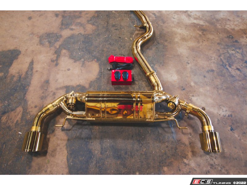 Valvetronic Designs G20330GLDCHRM Valvetronic Valved Gold Exhaust