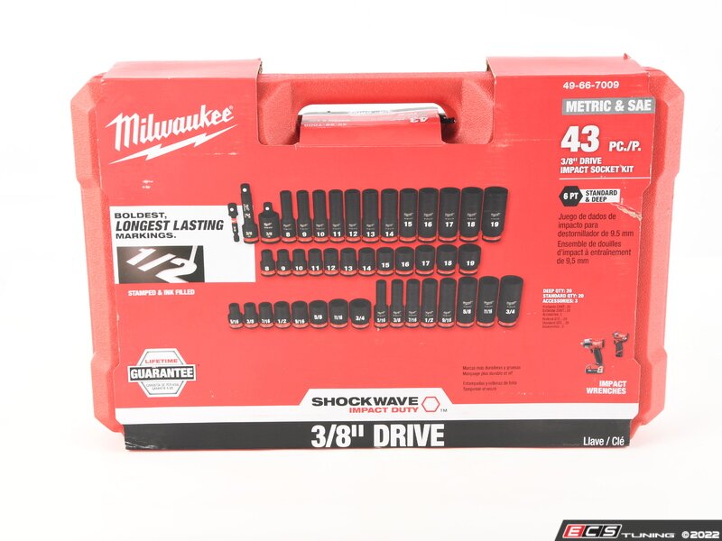 Milwaukee - 49-66-7009 - 43PC SHOCKWAVE Impact Duty 3/8