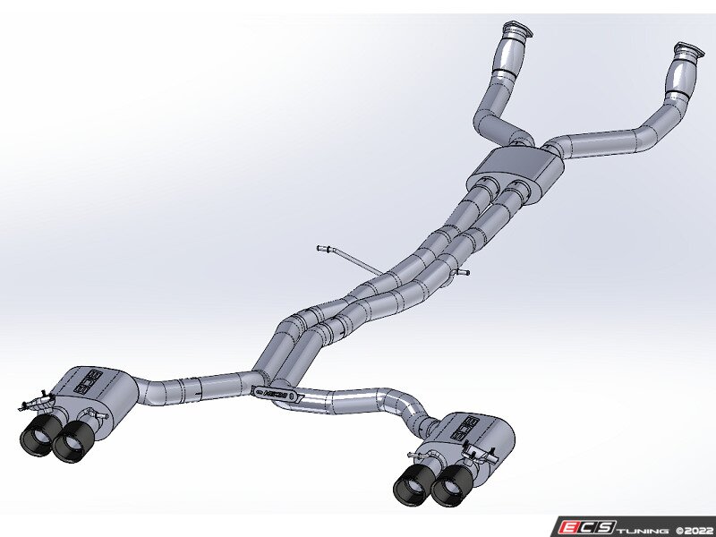 ECS - 012767LA01KT - C7 S6/S7 Cat Back Valved Exhaust