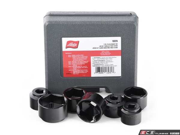 Lisle LS13270 Flachprofil-Filterstecknuss-Set – 7-teilig, Für Öl- Und Kraftstofffilter