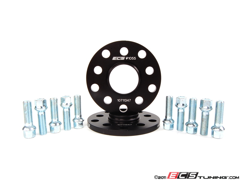 Ecs Ecs20255571wbk Ecs Wheel Spacer And Bolt Kit 10mm With Ball