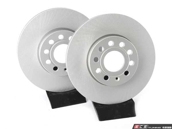 ECS - 5Q0615301H-P - Front V5 Plain Brake Rotors - Set (288x25)