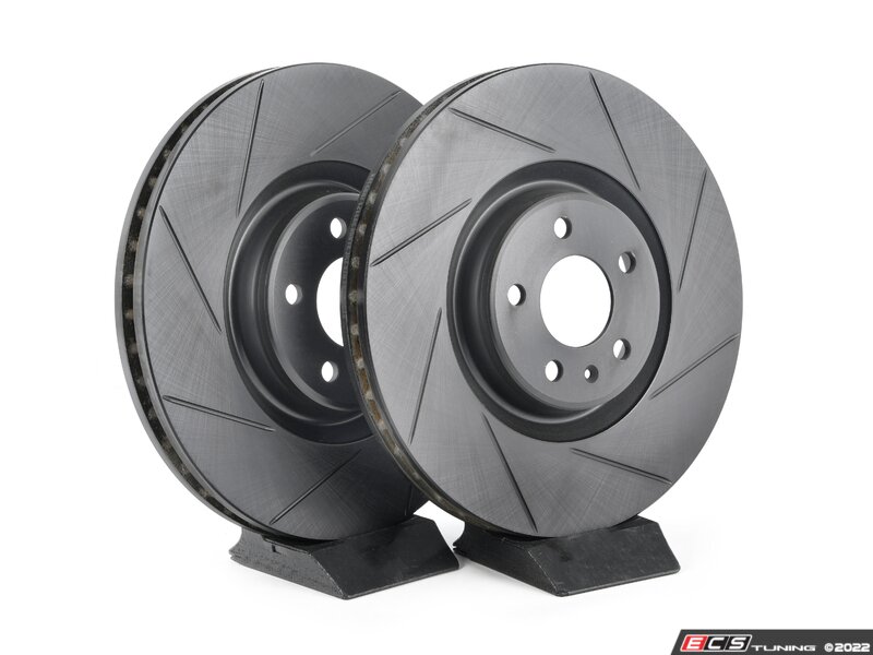 ECS 4G0615301TS Front V5 Slotted Brake Rotors Set (356x34)