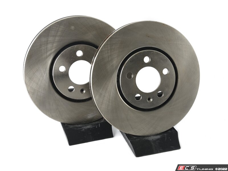 ECS 3A0615301AP Front V5 Plain (Uncoated) Brake Rotors Set (288x25)