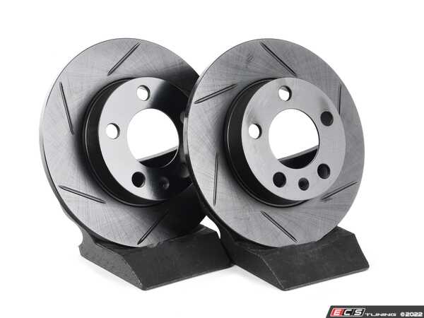 ECS - 2Q0615601H-S - Rear V5 Slotted Brake Rotors - Set (232x9)