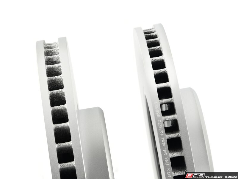 ECS 34116860911P Front V5 Plain Brake Rotors Set (348x36)