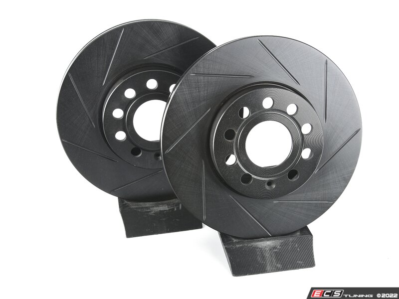 ECS 5Q0615301HS Front V5 Slotted Brake Rotors Set (288x25)