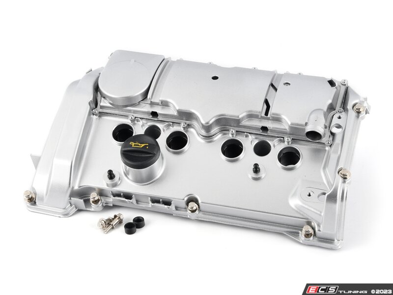 Bremmen Parts 11127646552S Upgraded Aluminum Valve Cover Kit Silver N18