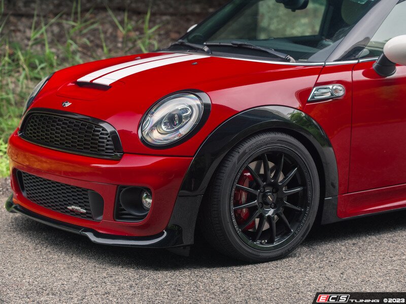 ECS News - New ECS Black Line | Gloss Black Trim JCW Body Kit