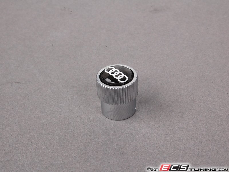 Genuine Volkswagen Audi Zaw Audi Rings Valve Stem Caps Carbon Fiber Set Of Four