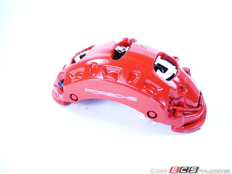 Genuine Porsche - 95535142270 - Front Right Brake Caliper - Red