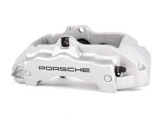 ES#9103 - 95535142153 - Front Left Brake Caliper - Silver caliper for S models - Genuine Porsche - Porsche