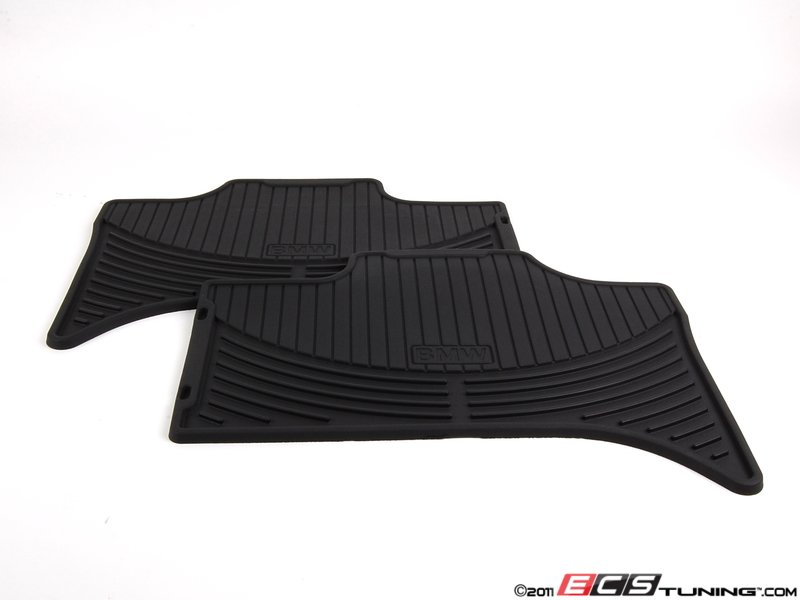 Genuine BMW 82550151190 E53 X5 Rear Rubber Floor Mat Set Black