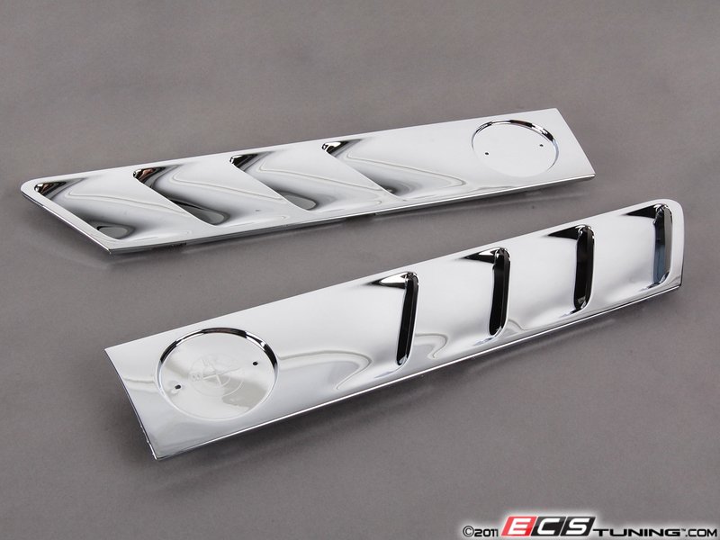 Genuine BMW 82149406190 Chrome Fender Vent Set (82149406190)