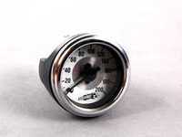 ES#1895419 - 26227 - 200 PSI Single Needle Gauge - Chrome Bezel - Featuring a white illuminated gauge face - Air Lift - Audi BMW Volkswagen