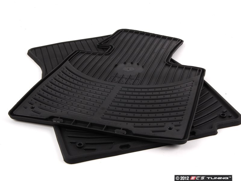 Genuine BMW 82550151191 All Weather Rubber Floor Mat Set Black