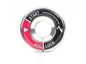 ES#1892489 - bz-b005 - Ignition Key Bezel - Red / Black - Add a look of distinction in seconds! - Maniacs - Audi Volkswagen