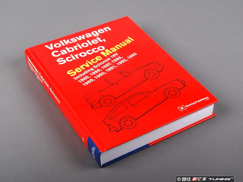Volkswagen Cabriolet Scirocco Service Manual 1985-1993 VS93 