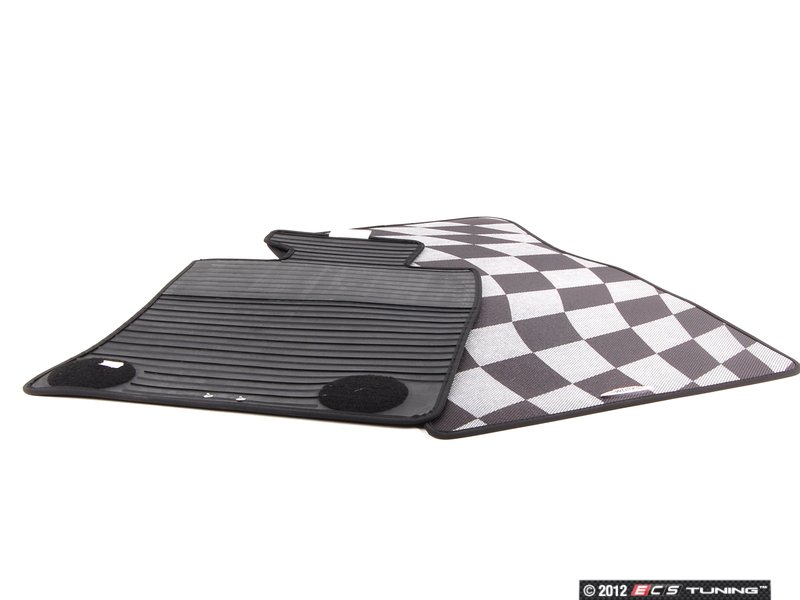 Genuine MINI 51470441800 John Cooper Works Checkered Floor Mats