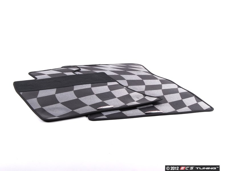 Genuine MINI 51470441800 John Cooper Works Checkered Floor Mats