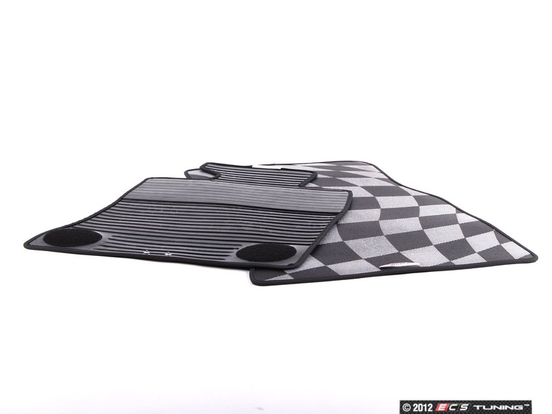Genuine MINI 51470441800 John Cooper Works Checkered Floor Mats