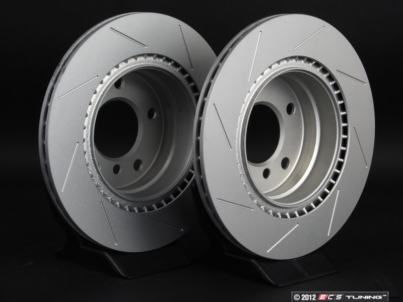 Max Advanced Brakes Front Geomet Coated Rotors + EliteMax Carbon Ceramic Pads For 2023 BMW 330e 330i 430i 2018-2023 X3 - KT281361