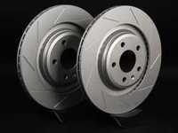 ES#2189938 - 8K0601CSLGMTLRA - Rear Slotted Brake Rotors - Pair (330x22) - Featuring GEOMET protective coating. - ECS - Audi