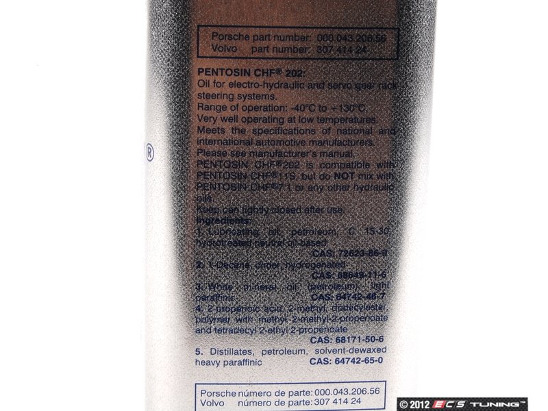 Genuine Porsche 00004320656 Power Steering Fluid 1 Liter