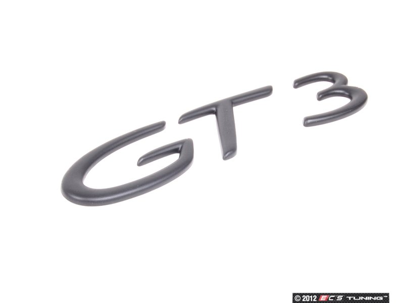 Genuine Porsche 9965592379070C "GT3" Logo Rally Black