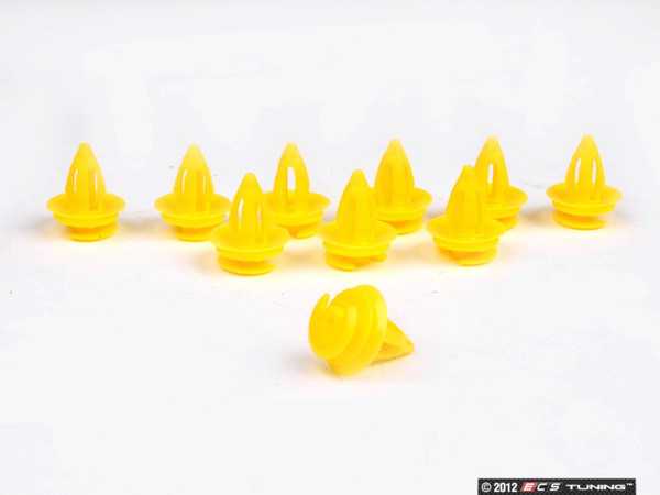 Genuine BMW - 51418172050 - Yellow Clip - Pack Of 10 (51-41-8-172-050)