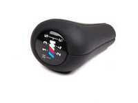 ES#47396 - 25117896884 - M Shift Knob - 6 Speed - Black leather shift knob - Genuine BMW - BMW