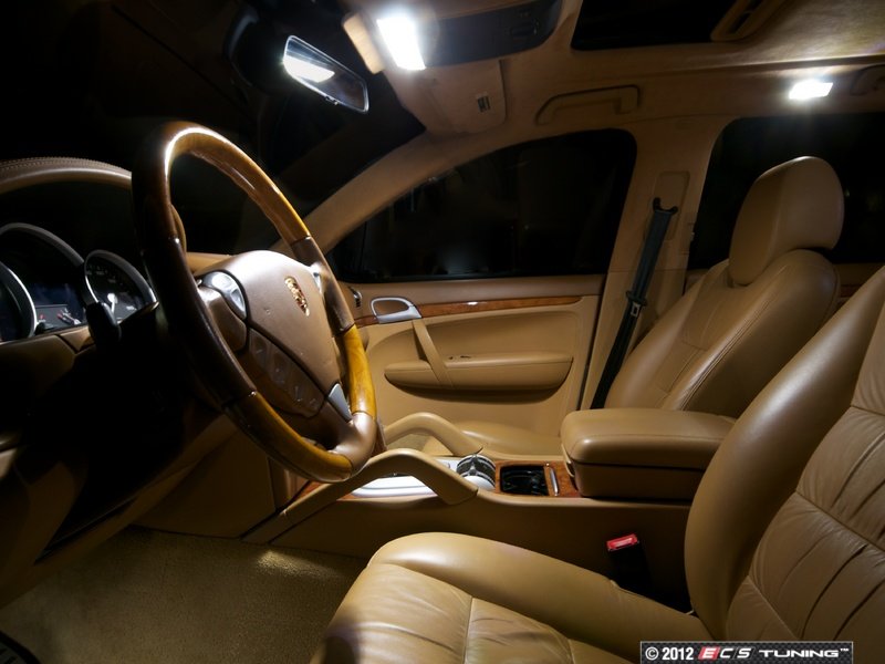 ECS News Porsche 955 Cayenne Ziza Interior LED Lighting Kits