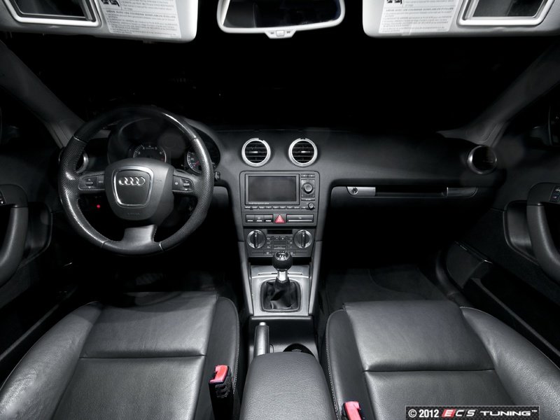 ECS News Ziza LED Interior Light Kit For Audi A3 8P 2005 ECS News Ziza LED Interior Light Kit For Audi A3 8P 2005