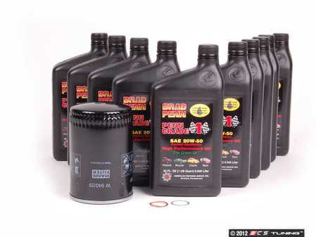 ES#2549949 - 93010776401PE - Air-Cooled 911 Oil Change Kit 20w-50 - Featuring Mann W940/29 Oil Filter and Brad Penn 20w-60 Partial Synthetic - Brad Penn - Porsche