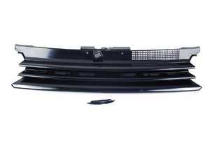 ES#2562396 - 1J1853653JOE - GTI Style Badgeless Grille - Black - Plastic unpainted badgeless grille insert - JOM - Volkswagen