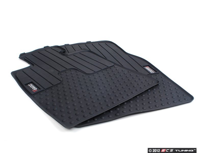 genuine mini 51472231958 cooper s logo front rubber factory floor mats set priced as set genuine mini 51472231958 cooper s logo front rubber factory floor mats set priced as set